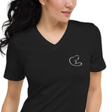 Unisex Short Sleeve V-Neck T-Shirt