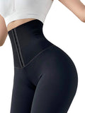 Solid High Waist Leggings Women Breasted Sports Gym Girl Warm Leggins Mujer Jogging Workout Casual Push Up Legging Fitness