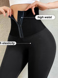 Solid High Waist Leggings Women Breasted Sports Gym Girl Warm Leggins Mujer Jogging Workout Casual Push Up Legging Fitness