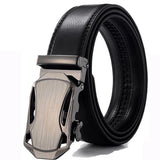 MEN'S LEATHER BELT WITH AUTOMATIC BUCKLE