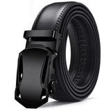 MEN'S LEATHER BELT WITH AUTOMATIC BUCKLE