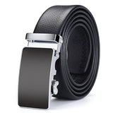 MEN'S LEATHER BELT WITH AUTOMATIC BUCKLE